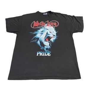 VTG White Lion Pride Rock n Roar Tour 1988 Single Stitch Shirt Band Tee